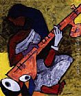 Player Paintings - sitar player by 2011